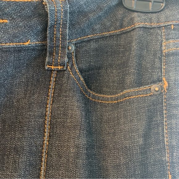 JC JQ Jeans Blue Denim Boho Pintuck Stitched Crease Junior's Size 11 - Picture 5 of 7